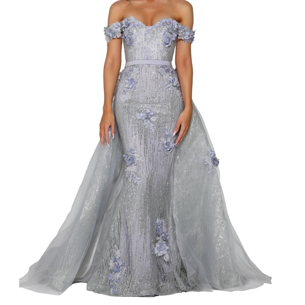 Portia and Scarlett Dress PS6015 in Ice color